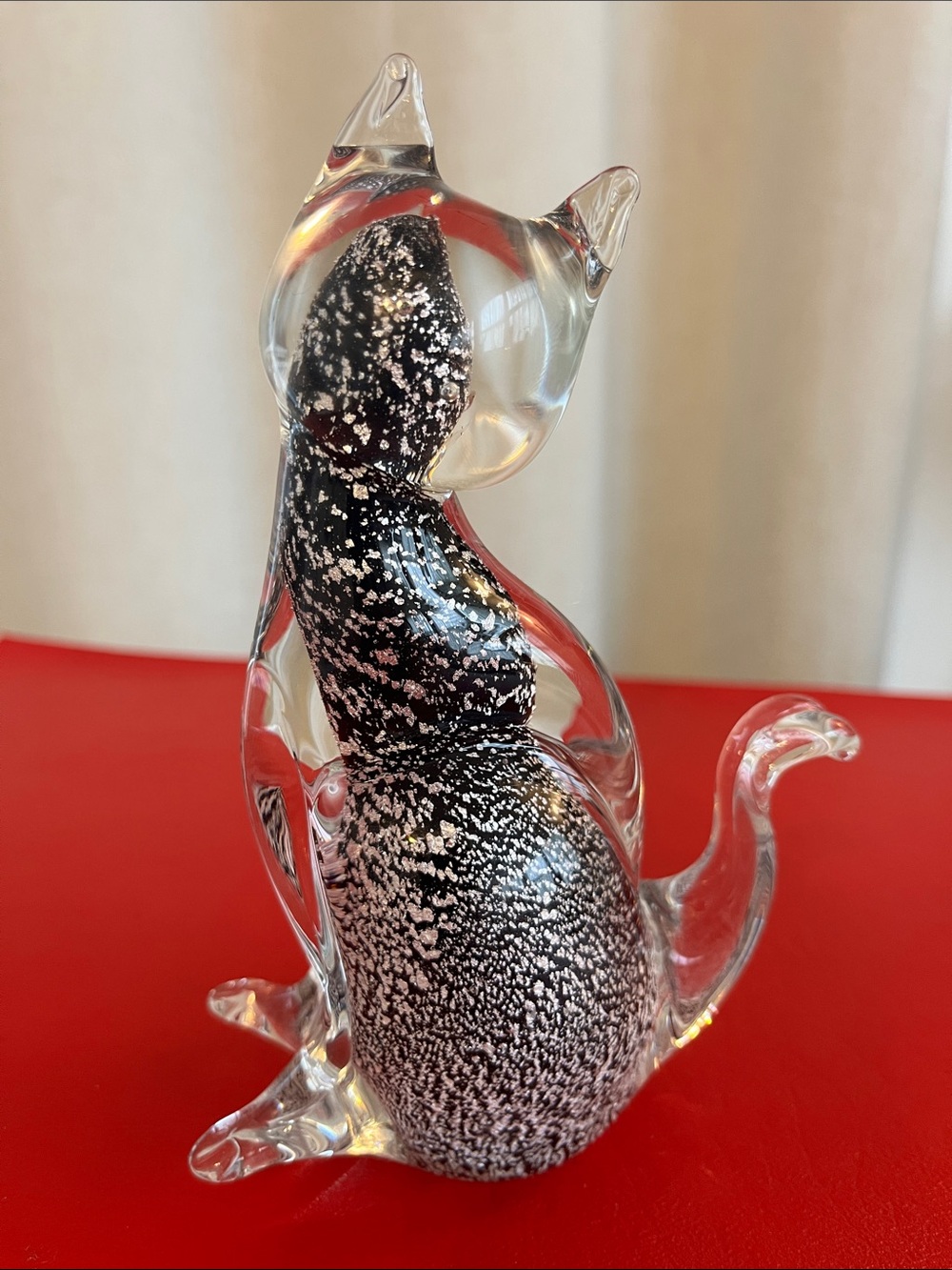 Glass Cat by Vincenzo Nason for Murano, 1960s 5.95”H 4.25”W - Picture 3 of 4